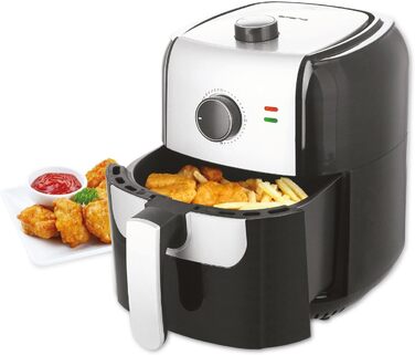 Електрична фритюрниця Emerio AF-123543 SmartFryer 5.5 л, аерофритюрниця без олії, 1400 Вт, чорна