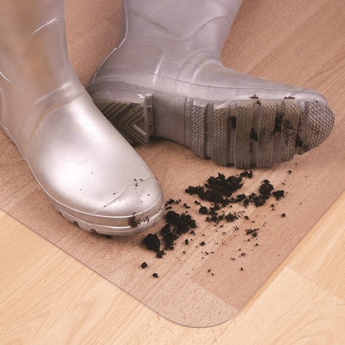 Прозорий захисний килимок Floortex Cleartex Advantagemat із фталатвільного вінілу для твердих підлог і килимової плитки, 120x90 см, прямокутний