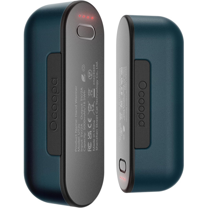 Електричний грієчка OCOOPA MagTwins UT2s (10000 mAh, 4 режими нагріву, блакитний)