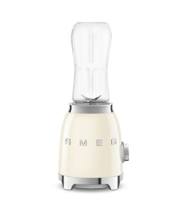 Блендер стаціонарний Smeg PBF01CREU Compact Creme, 300 Вт, 2 швидкості, 2 пляшки 600 мл, кремовий