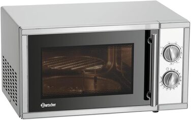 Мікрохвильова піч Bartscher 9231D-GR 610856, професійна, електрична, 23 л, нержавіюча сталь