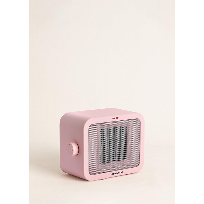 Керамічний обігрівач CREATE WARM BOX рожевий, 1500 Вт, портативний, 2 режими, термостат, PTC, захист від перегріву