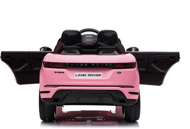 Електромобіль дитячий Range Rover Evoque 12V рожевий, ліцензійна модель FINOOS