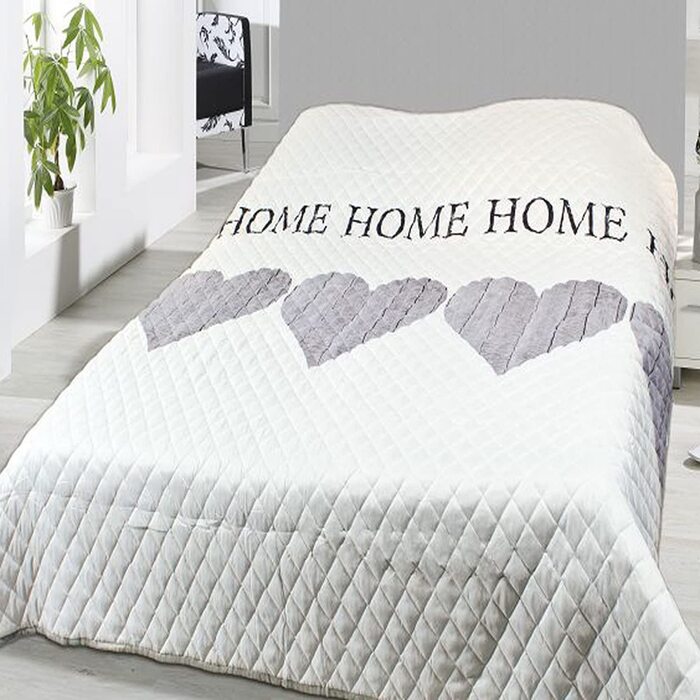 Домашній плед-покривало стьобане Home Edition 240x220 см