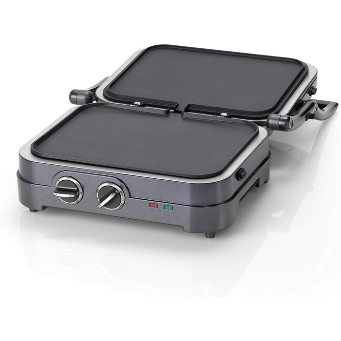 Електрогриль Cuisinart Griddle & Grill, сендвічниця, прес для паніні, знімні антипригарні пластини, посудомийна безпека, здорове приготування з мінімумом олії, синій