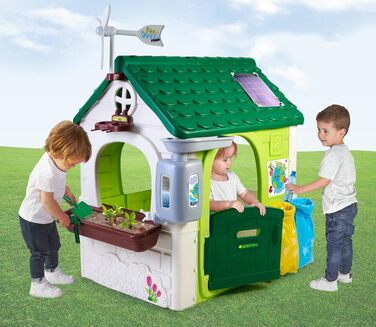 Ігровий будиночок Feber Eco House з екологічними іграми, вітряком та контейнерами для сміття для дітей від 2 років