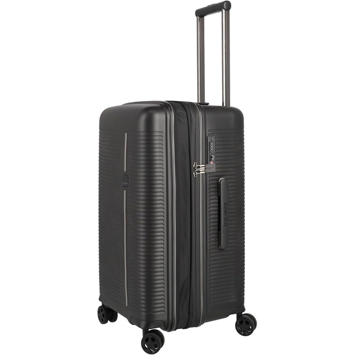 Чемоданний набір Travelite Roomer 2 шт. L/M: міцні валізи з TSA замком, розширювана валіза M (66 см), чорний