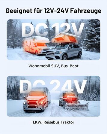 Автономний дизельний обігрівач повітря VEVOR 8 кВт 12-24 В з дистанційним керуванням, LCD-дисплеєм та функцією попереднього підігріву для кемпера, вантажівки, човна та причепа