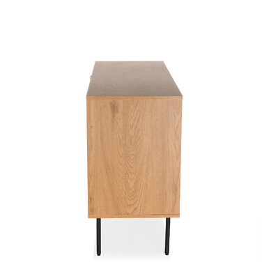 Сервант LINNO S 100x40x74 см, 2 дверцята, дуб, hjh LIVING