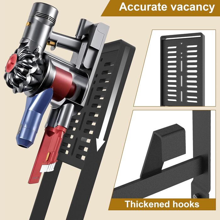 Підставка для пилососа OUTBROS, сумісна з Dyson Gen5, V15s, V15, V12 Slim, V11, V10, V8, V7, V6, тримач аксесуарів, органайзер, чорна