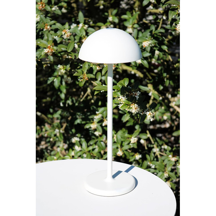 LED-лампа LUCIDE JOY - перезарядна настільна лампа для дому та вулиці, IP54, 1.5W, 3000K, біла