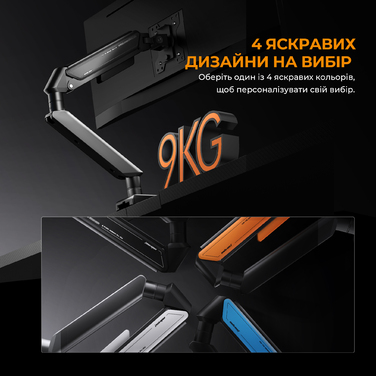 Настільне кріплення для монітора Anda Seat Stealth II 17’’-32’’ Black