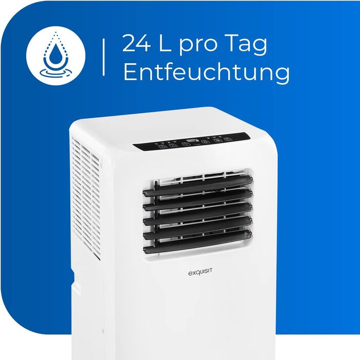 Мобільний кондиціонер Exquisit CM 30953, 9000 BTU, білий