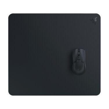 Скляний килимок для миші Razer Atlas — преміум ігровий килимок із загартованого скла, мікрогравірована гладка поверхня, стійкість до бруду та подряпин, чорний (450 x 400 x 5 мм)
