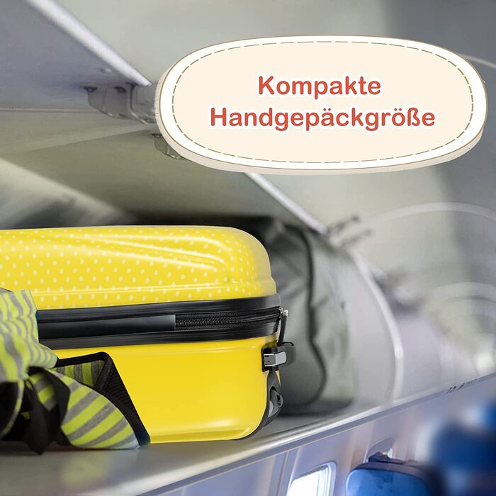 Набір дитячої валізи та рюкзака COSTWAY (Лев), комплект дорожнього багажу з твердого пластику для хлопчиків та дівчаток, 12