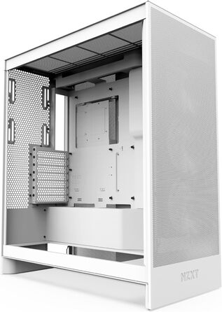 NZXT H7 Flow білий – корпус Mid-Tower ATX з високим повітряним потоком, підтримка до 3×120 мм вентиляторів для охолодження GPU, 3×120 мм фронтальні вентилятори, місце під 420 мм радіатор спереду