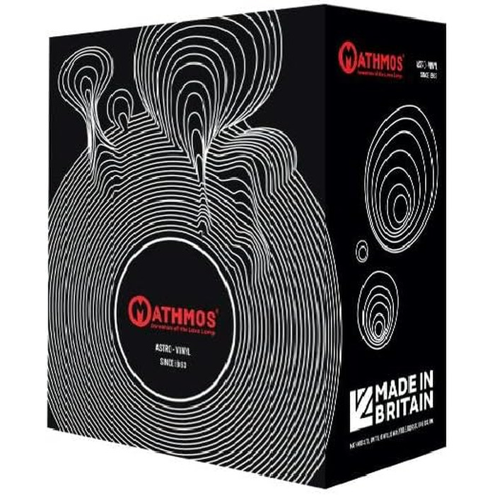 Лава-лампа Mathmos Astro Vinyl (чорний/фіолетовий/помаранчевий) — оригінальний британський дизайн 1963 року, ручна робота
