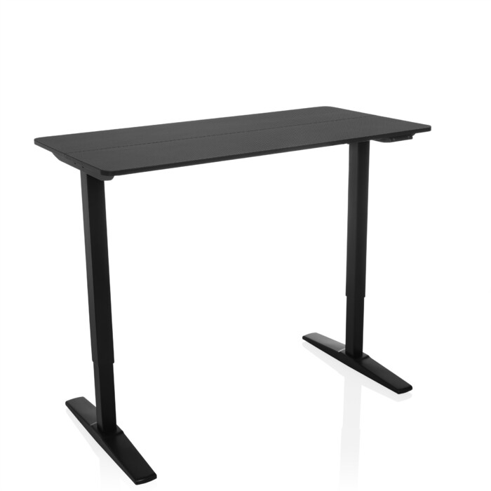 Письмовий стіл STAND CARBON 120 x 60 електричний регульований по висоті чорний hjh OFFICE
