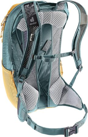 Велосипедний рюкзак Deuter Race Air 14+3 л, коричнево-синій, вентиляція спини