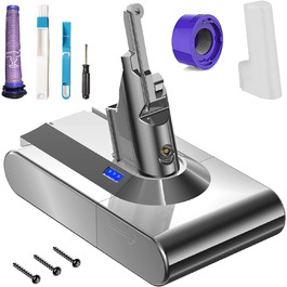 Акумулятор Homesuit V8 21,6V 4600mAh для пилососів Dyson V8 Absolute Animal Motorhead, сумісний, заміна акумулятора SV10 для бездротових пилососів Dyson V8 серії