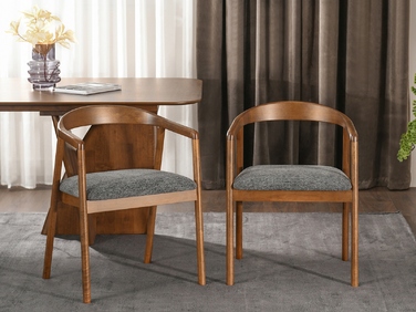Стілець Mebel-Partner, тканина, сірий, 1 шт.