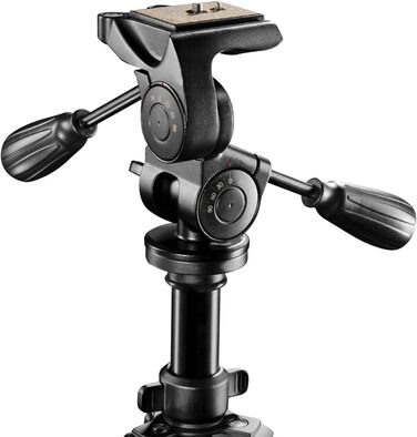 Професійний штатив Walimex Pro FT-665T з 3D-голівкою, надміцний, вантажопідйомність 12 кг, алюмінієвий, 198 см, чорний, з сумкою