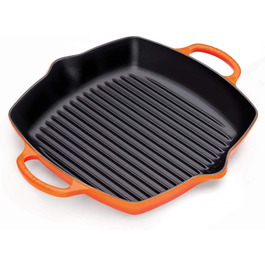Сковорода-гриль LE CREUSET Signature квадратна 30 см, чавун, для всіх типів плит та духовок, червоний (20200300000422)