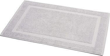 Килимок для ванної herzbach home, 100% бавовна, 1000 г/м², силіконово-сірий, 60x100 см, поглинаючий, праний