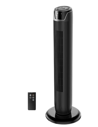 Вентилятор підлоговий Midea FZ10-17JR 92 см з пультом, 3 режими, 3 швидкості, таймер 7 год, чорний