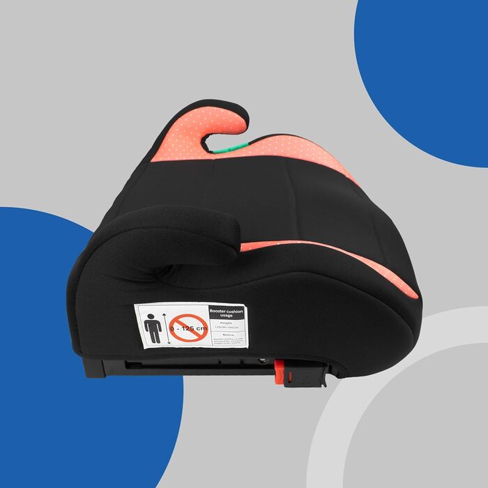 Дитяча автопідставка PETEX Max Plus з Isofix, i-Size ECE R129, для дітей 7-12 років, зріст 125-150 см, сидіння-підвищувач, рожевий