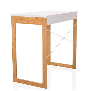Письмовий стіл TAROLO II (80x42x75 см), 1 шухляда, білий — hjh LIVING