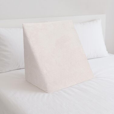 Подушка для читання Selfitex Breitcord 60x50x30 см (Німеччина), антрацит. Ортопедична подушка для спини та ніг з пам'яттю форми, знімний чохол.