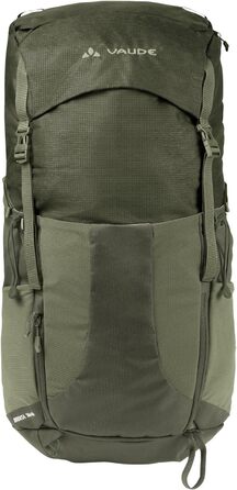 Туристичний рюкзак VAUDE Brenta 36+6 л, водонепроникний, унісекс, з дощовиком, зручний трекінговий рюкзак з органайзером, колір хакі