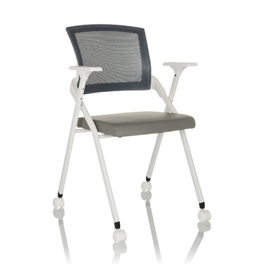 Крісло для відвідувачів / розкладне крісло PRIORITY II W Mesh / PU grey hjh OFFICE
