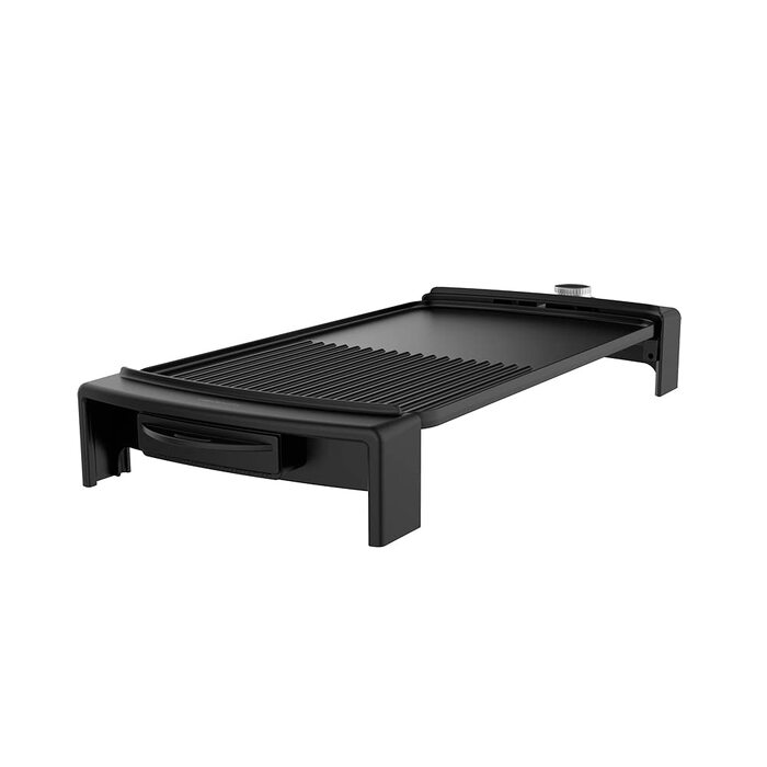 Електричний гриль Cecotec Tasty&Grill 2000 InoxStone, 2150 Вт, антипригарне покриття, регулятор температури, нержавіюча сталь