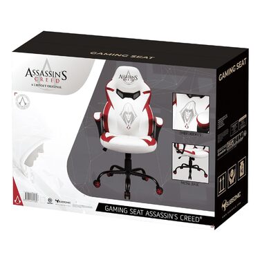 Ігрове крісло Subsonic Assassin's Creed для дітей, чорне із золотом, офіційна ліцензія