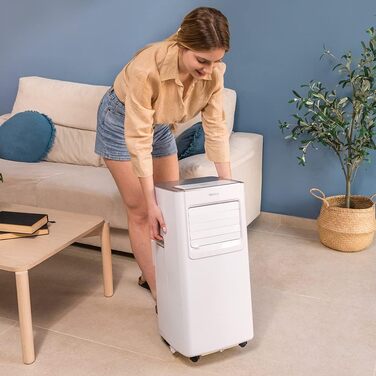 Мобільний кондиціонер Cecotec ForceClima 7100 7000 BTU з пультом ДУ, LED-дисплеєм, 4 режими, 2 швидкості, охолодження до 15 м²