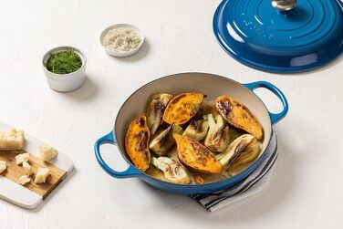Le Creuset Signature Казанок з чавуну, Ø 30 см, 3,5 л, Azure (Марсель), для всіх плит, включаючи індукцію