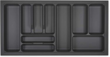 Вставка для столових приборів Orga-Box I 919x473 мм, лавово-сіра з перловою структурою, для Tandembox Antaro/Intivo та ModernBox, органайзер у шухляду для шафи 100 см