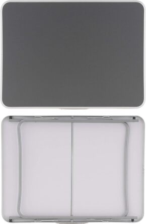 Складаний стіл Sonlex для кемпінгу та балкона, сірий, 80x60x70 см, легкий портативний стіл-кейс з ручкою