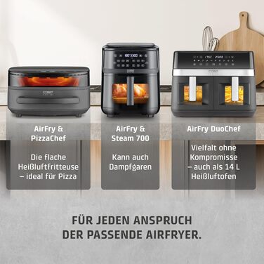 Аерофритюрниця та піца-піч CASO AirFry & PizzaChef з функцією приготування піци
