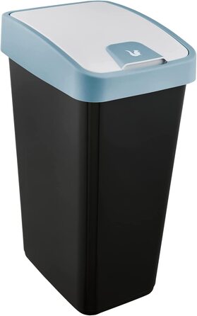 Преміум сміттєвий бак Keeeper з відкидною кришкою Soft Touch 45 л, Nordic Blue