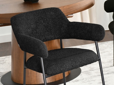 Стілець Mebel-Partner, оббивка тканина, чорний, 1 шт.