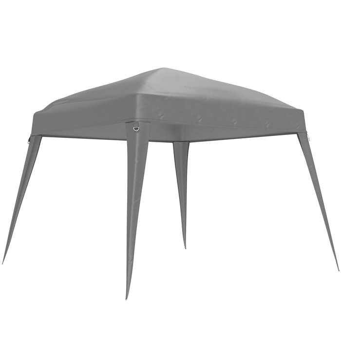 Outsunny Змінний дах для альтанки 3x3 м, водовідштовхувальний стабільний зимозахищений дах альтанки для альтанки Штормозахисний намет для вечірок Змінний чохол з одним дахом Навіс для саду Альтанка світло-сірий