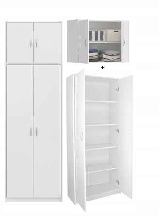 Стелаж SaraMeble, білий (74 см x 235 см x 35 см)