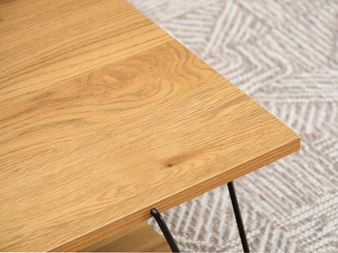 Журнальний стіл Mebel-Partner прямокутний 92 x 62 x 30,5 см, чорний дуб
