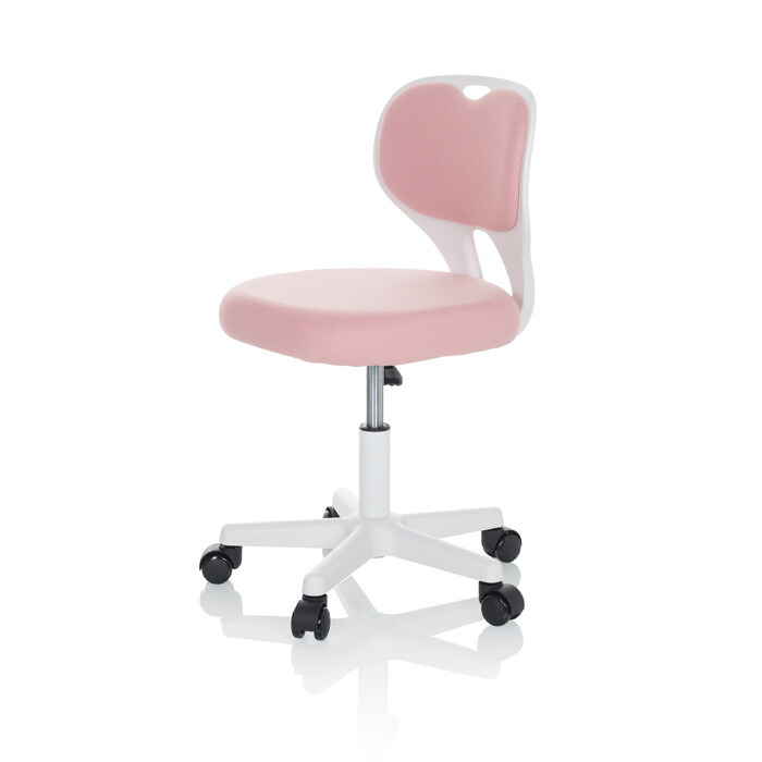 Дитяче офісне крісло KIDDY TOP W, оббивка тканина, рожеве