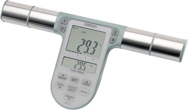 OMRON BF511 – клінічно точний аналізатор складу тіла, 8 сенсорів, вимірювання ваги, жиру, вісцерального жиру, м’язової маси, базового обміну, бірюзовий