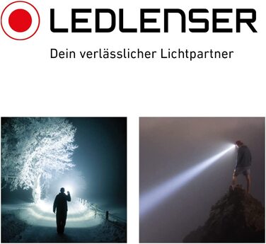 Налобний ліхтар Ledlenser H8R, 600 люмен, акумуляторний, до 120 годин, червоне підсвічування, LED, з зарядкою, у коробці