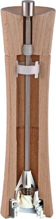 Млинок для перцю та спецій Zassenhaus Wenge 18 см, дерев'яний (бук), керамічний механізм, регульований помол